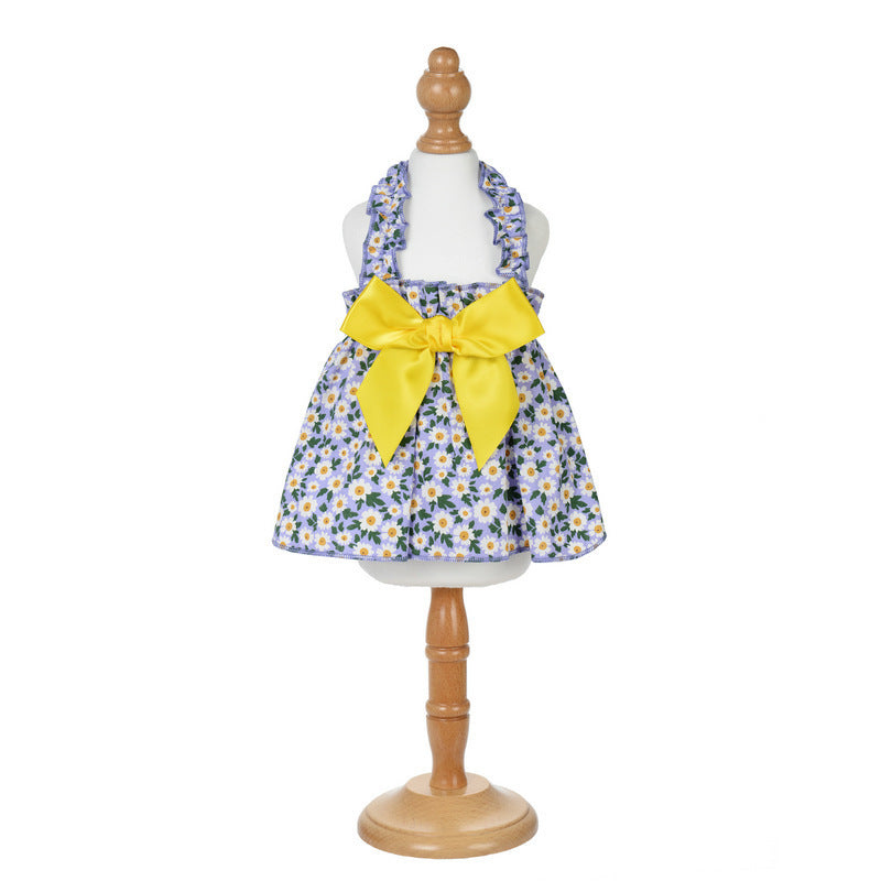 Daisy print strap dress for dogs and cats, available in 5 colours, image 28