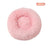 Round plush donut bed for dogs and cats in Light Pink, size 40cm Diameter