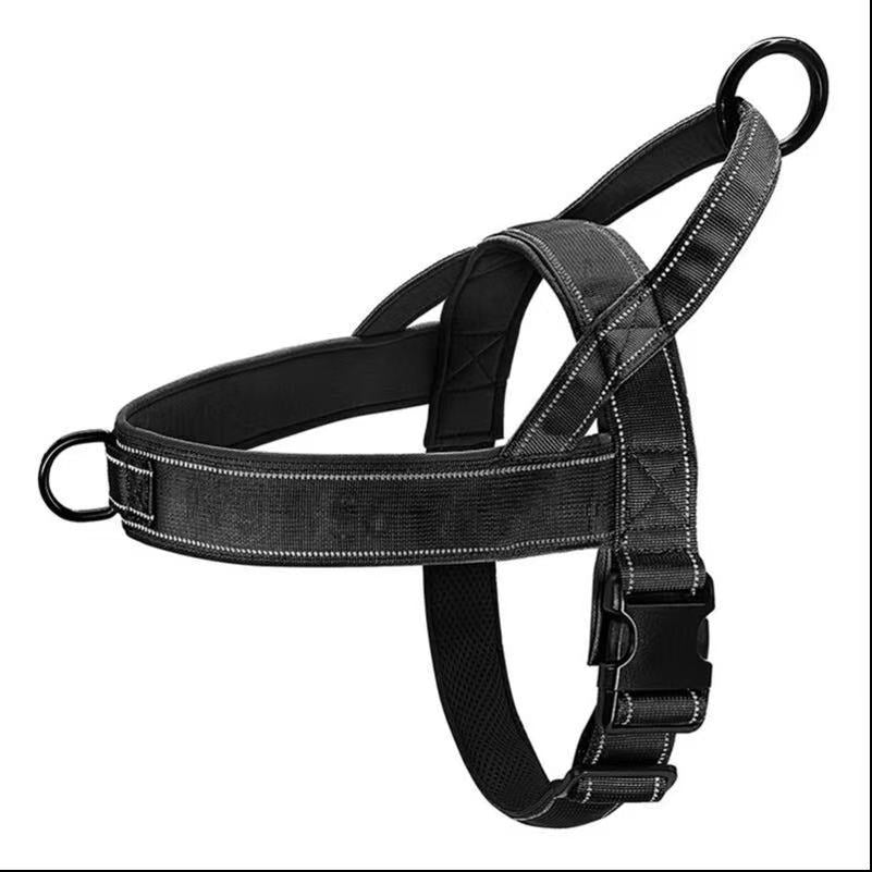 Reflective tactical nylon dog harness, 3 sizes available