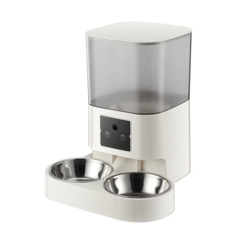 Smart Automatic Pet Feeder with 180 Degree Camera, App Control and Sealed Food Storage
