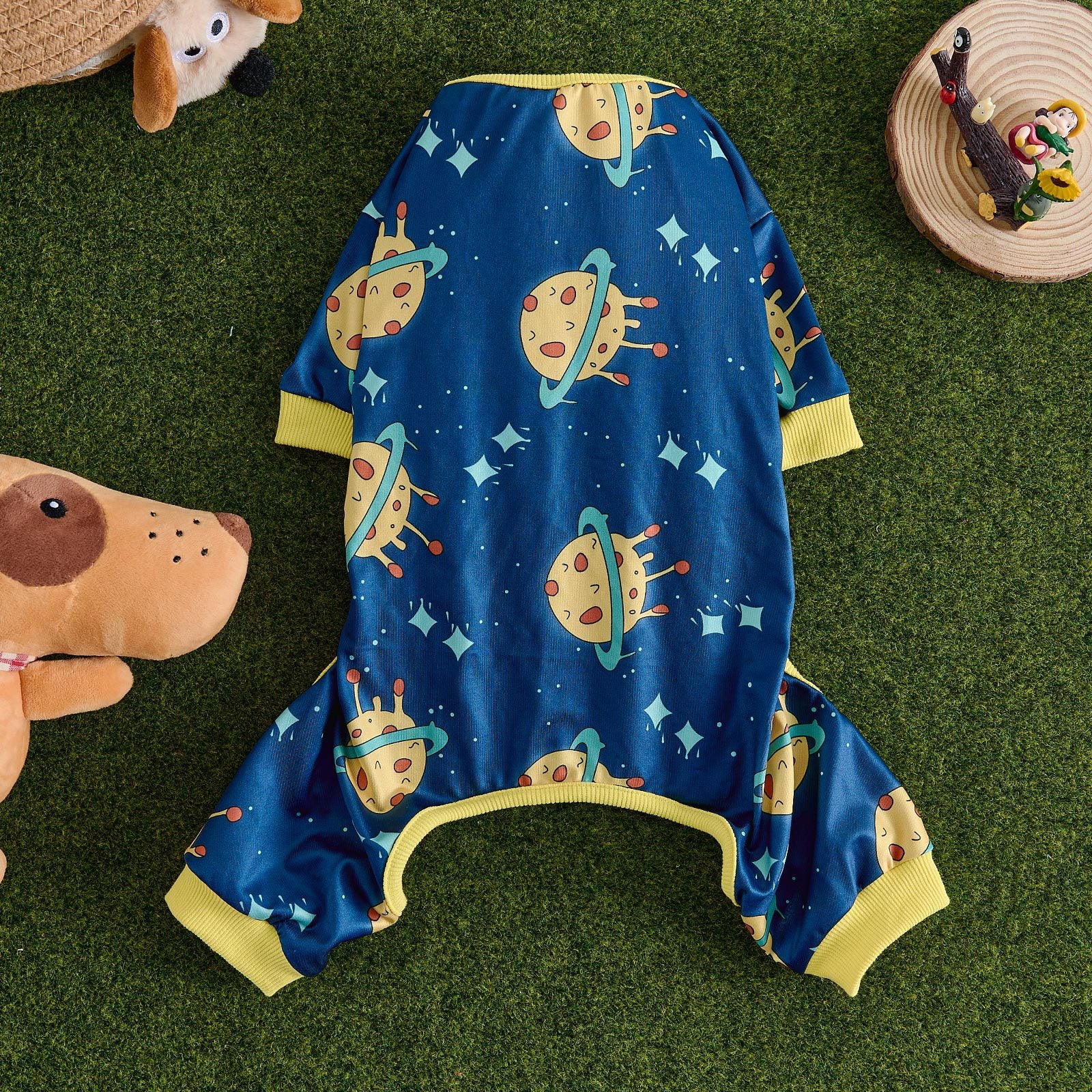 Four leg dog jumpsuit pyjamas, available in 12 colours, sizes Small to 3XL, image 2