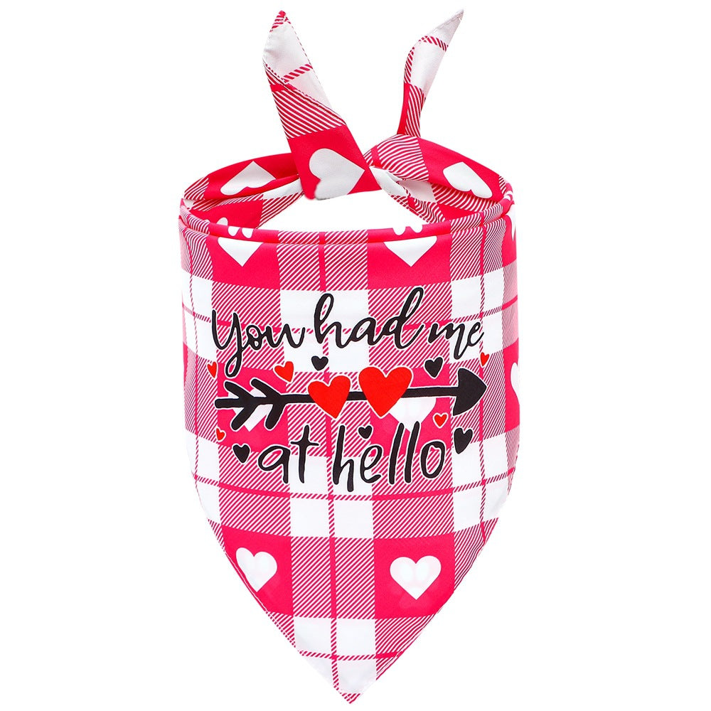 Reversible heart print dog bandana, available in 6 styles, size Large, image 7
