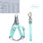 No pull dog harness and lead set in blue polyester