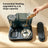 Automatic Pet Feeder and Water Dispenser Combo with Filter System in White or Black