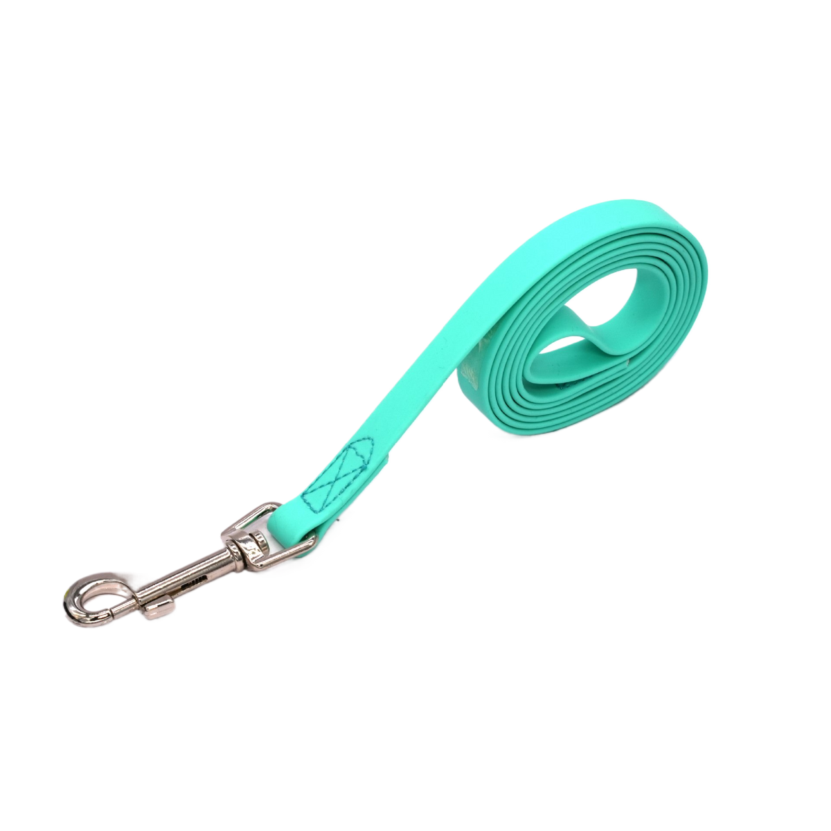 Wipe clean PVC dog leads in yellow, green and emerald