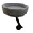 Light grey floating desktop cat bed on black wooden stand, photo 5