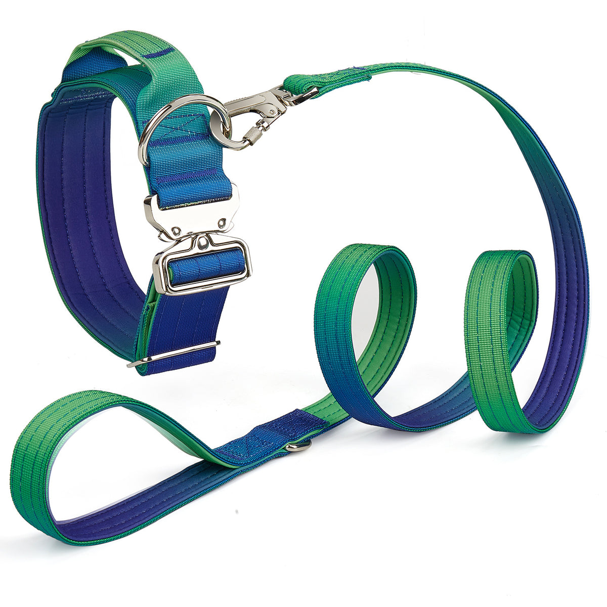 Gradient dog collar and lead, 3 sizes available