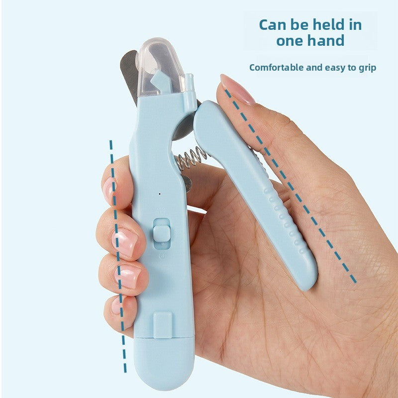 2-in-1 Rechargeable Dog Nail Clipper and Grinder with LED Light