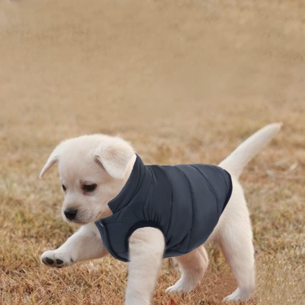 Windproof fleece lined dog winter jacket, available in 3 colours, image 1