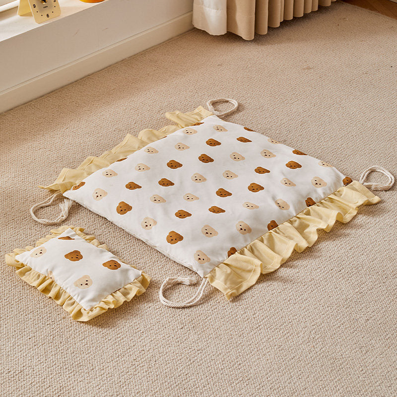 Small dog and cat cushion bed up to 15kg, further angle view