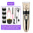 Cordless Pet Clipper Kit with Guide Combs, Scissors and Nail File