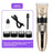 Ceramic Blade Pet Trimmer Kit with 8000 RPM Motor and Steel Combs
