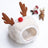 Christmas pet hat and bib for dogs and cats, side view