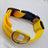 USB rechargeable LED collar for dogs and cats in Red, side view