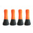 Waterproof anti-slip dog shoes with adjustable straps in Orange, in a home setting