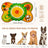Fleece bone shaped snuffle mat for dogs, main product photo