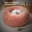 Avocado green heated pet bed with USB cable