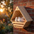 Hanging pine wood bird nest house for pigeons and doves, view 3