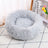 Round long plush pet nest for cats and dogs, view 8