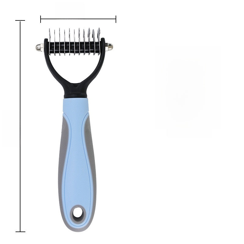 Pet Spray Massage Comb with Soft Pins for Loose Fur on Dogs and Cats