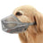 Black breathable nylon mesh dog muzzle with adjustable strap, product image 11