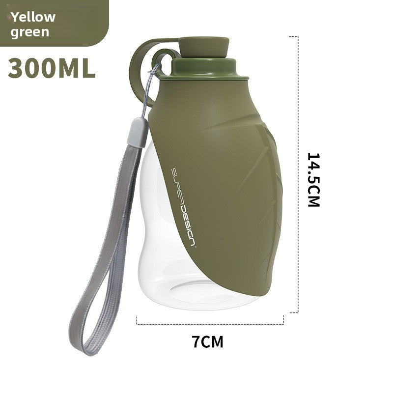 Portable silicone dog water bottle for walks and travel, product image 9
