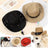 Western felt cowboy hat for small dogs and cats, front view