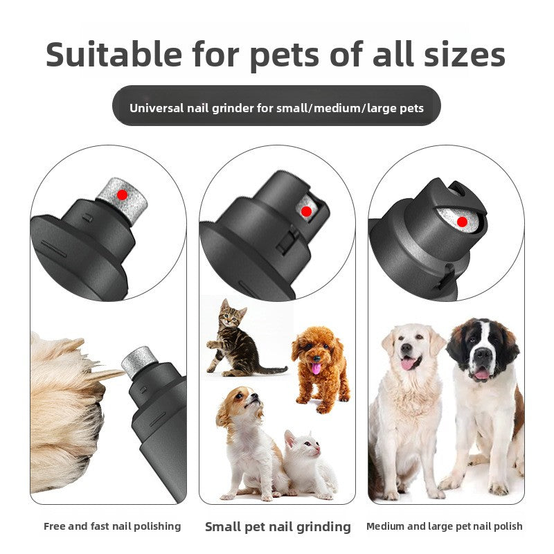 High Power Rechargeable Pet Nail Grinder with Protective Cover