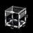 Clear acrylic reptile habitat box, product gallery photo
