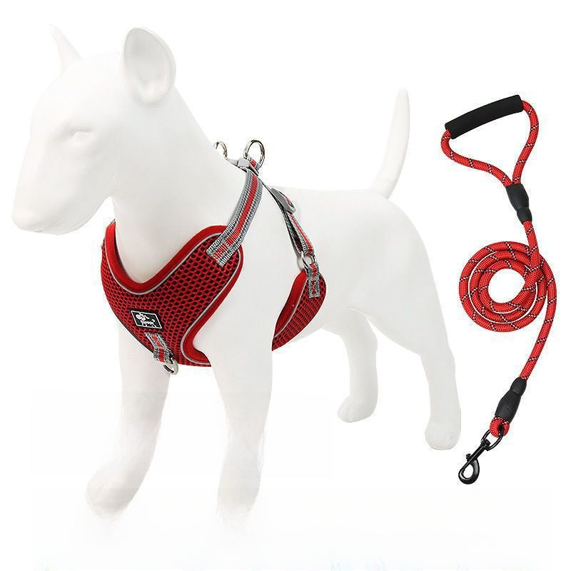 Mesh reflective dog harness, main product photo from Pet Royale UK