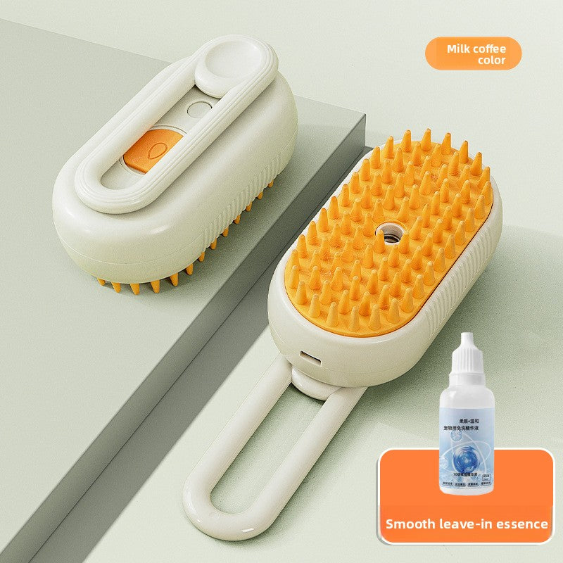 USB Rechargeable Steam Spray Comb for Massage and Deshedding
