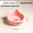 Anti-Spill Ceramic Pet Bowl with Wooden Stand and Cat Ear, Paw or Fish Bone Design