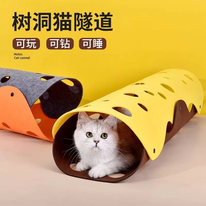 Felt cat tunnel bed and play tunnel, detail photo 6