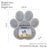 Pet Memorial Resin Tombstone with Paw Print Design