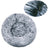 Round long plush nest bed for cats and dogs in Gradient Dark Grey
