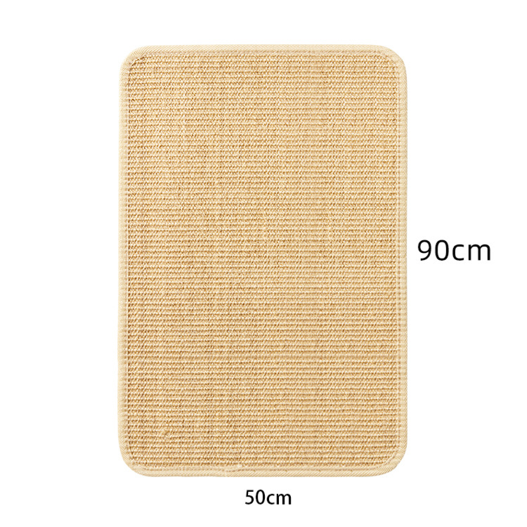 Wall-mounted sisal cat scratching mat with backing, photo 9 of 15