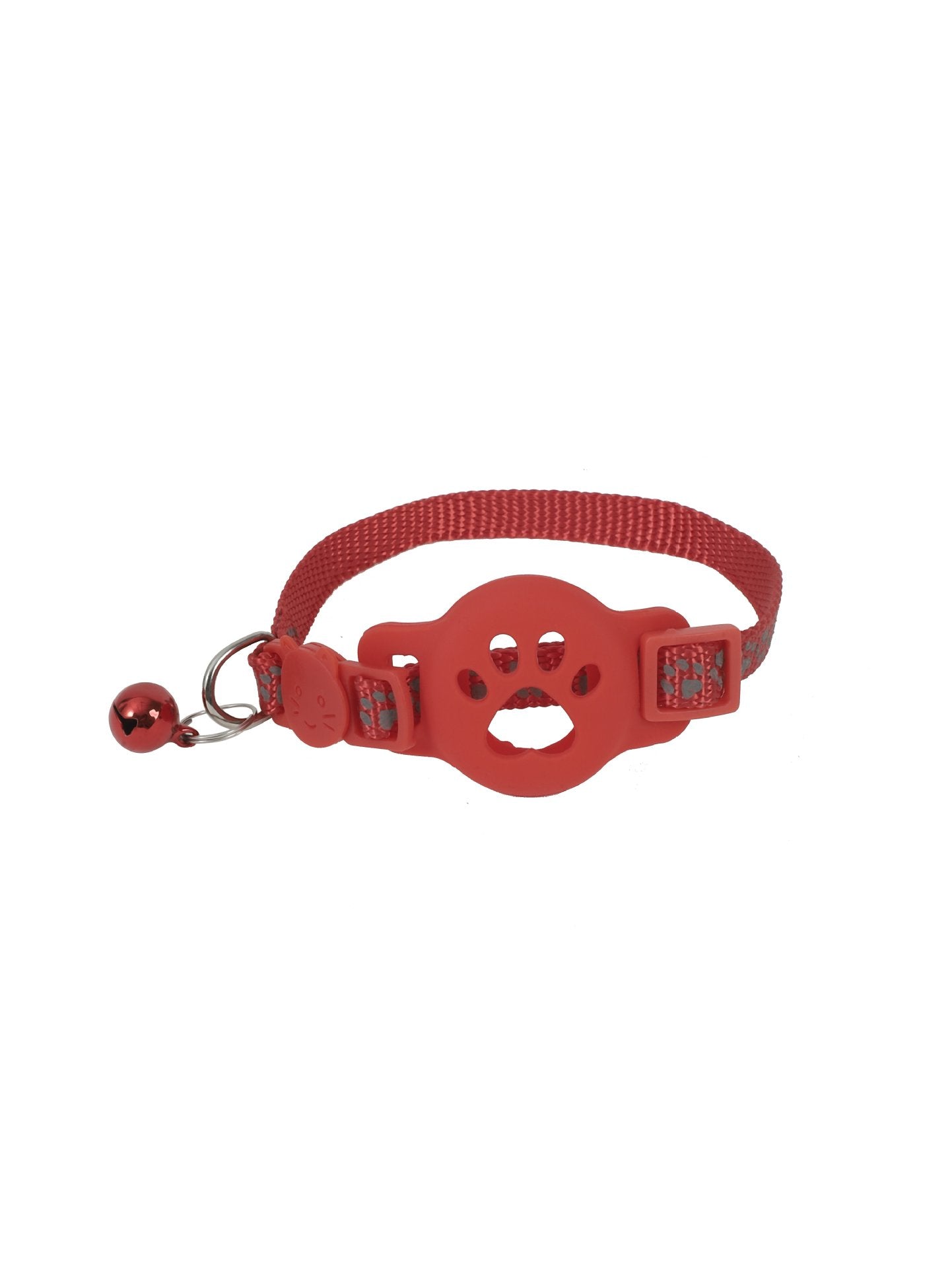 Reflective breakaway cat collar with silicone AirTag case, tag not included, product image 7