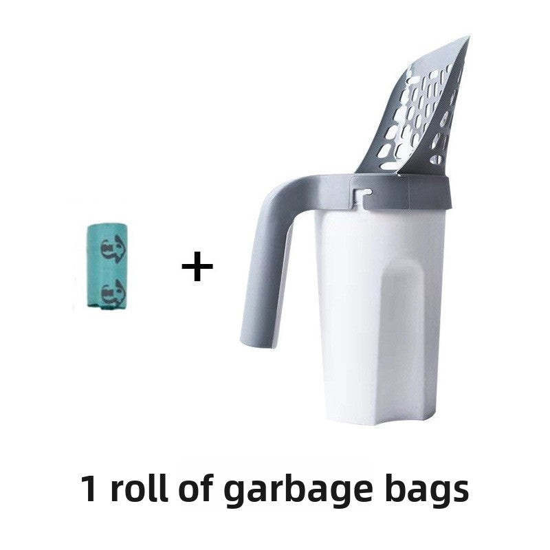 Detachable Cat Litter Scoop with Integrated Waste Container