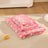 Soft coral fleece dog blanket mat with heart pattern on the floor, photo 7