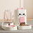 Detachable Split-Type Cat Feeder and Water Bowl Set with Measure Markings