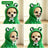 Small dog in a hooded fleece reindeer sweatshirt