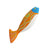 Plush swordfish cat toy for kittens and cats, view 10