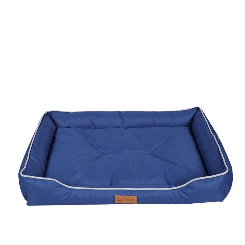 Waterproof 600D Oxford dog bed with summer mat, product detail photo