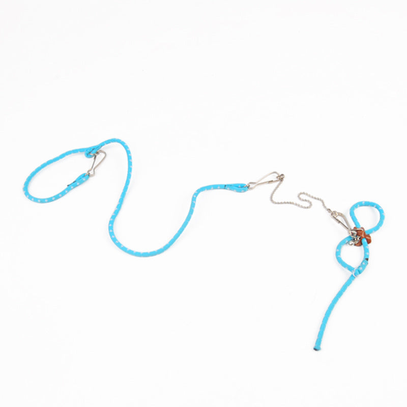 Round rope harness and lead for cats, ideal for everyday use