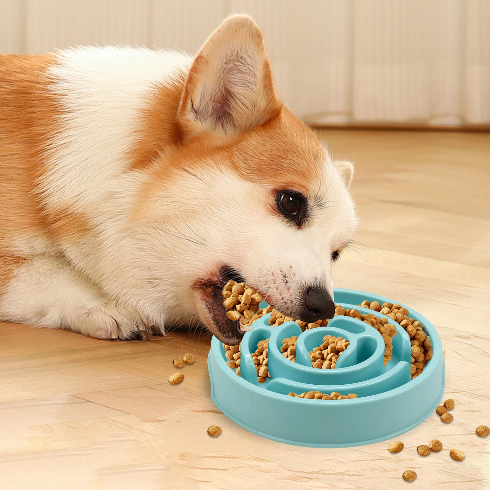 Slow Feeder Pet Bowl Anti-Slip Tray