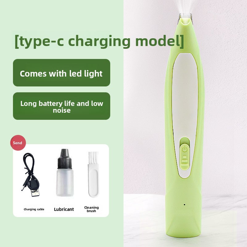 Pet Electric Hair Clipper with LED Light and Low Noise