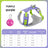 Quick-dry reflective polyester mesh dog harness in purple, product image 51