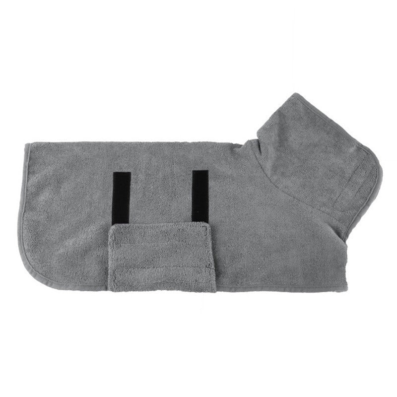 Quick Dry Dog Bathrobe Towel, Absorbent Full Body Wrap