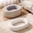 Corduroy Oval Pet Sofa Bed with Removable Washable Cover