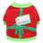 Cotton holiday pet T-shirt for small dogs and cats, front view